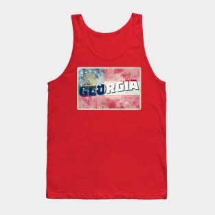 Georgia vintage style retro souvenir Tank Top